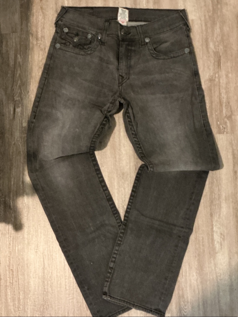 True Religion Men's straight black jeans